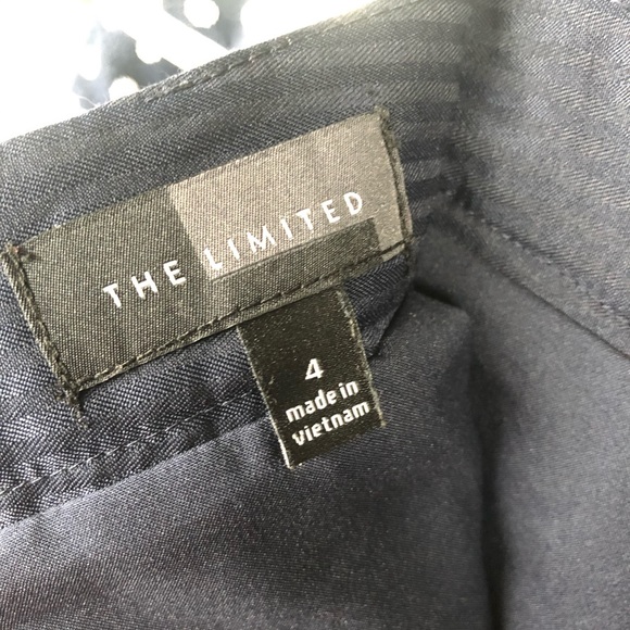 The Limited // Navy Blue & White Dot Pencil Skirt - Picture 6 of 8